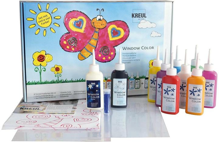 Immagine prodotto Kreul Set di colori per finestre Extra (Multicolore, 800 ml)