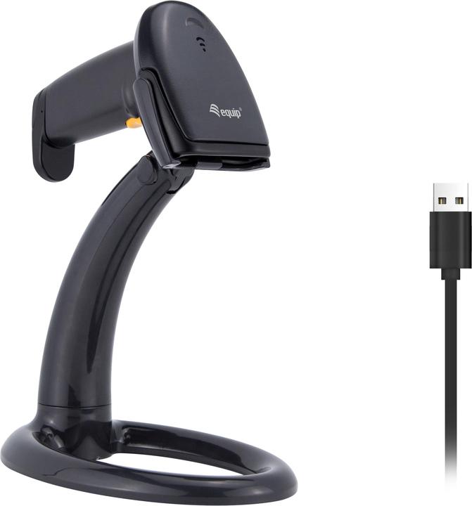 Productafbeelding equip Barcode handscanner CCD kabel USB zwart (1D streepjescodes)