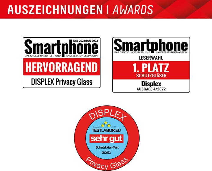 Produktbild Displex Real Glass, Privacy Full Cover Panzerglas (1 Stück, Samsung Galaxy S24, Samsung Galaxy S25)