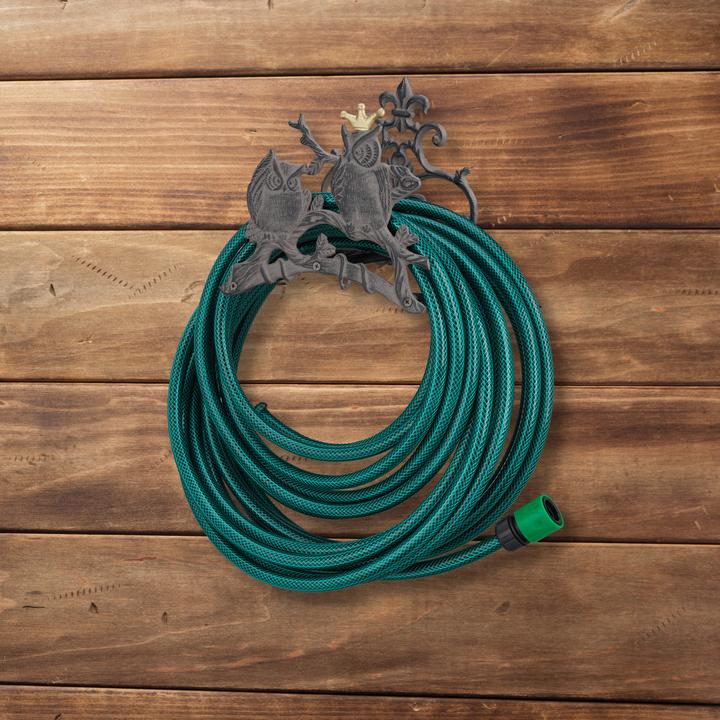 Actual product image Relaxdays Owl Garden Hose Holder (30 m)