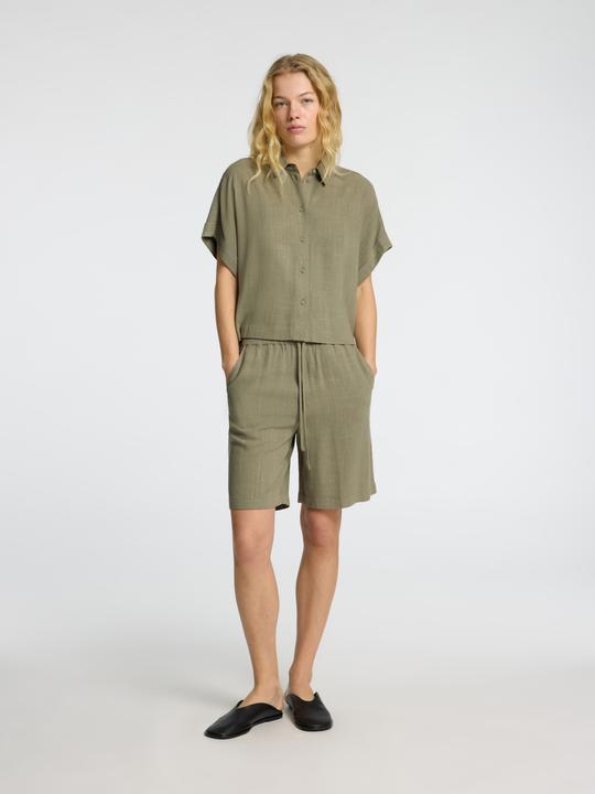 Produktbild Selected Femme Slfviva Ss Cropped Shirt Noos (40)