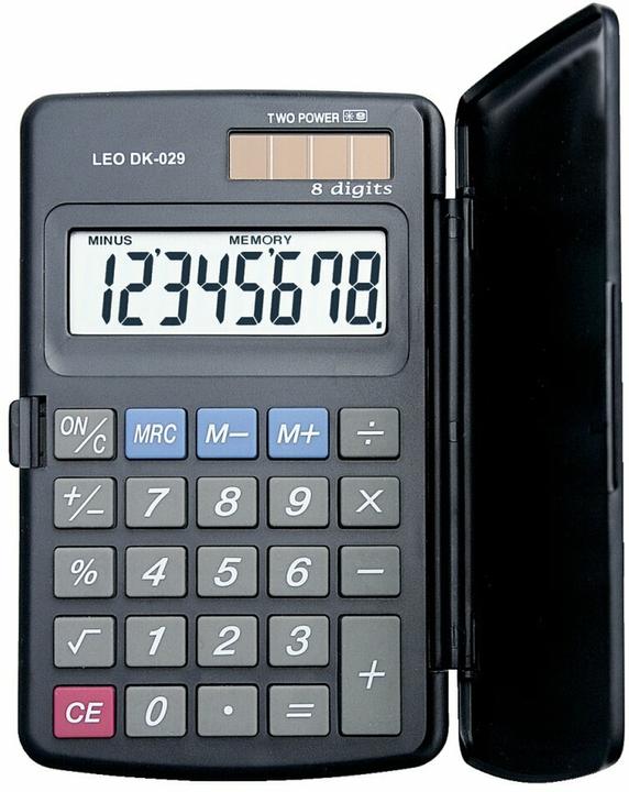 Actual product image Leo Pocket calculator DK-029 Solar (Solar cells, Batteries)