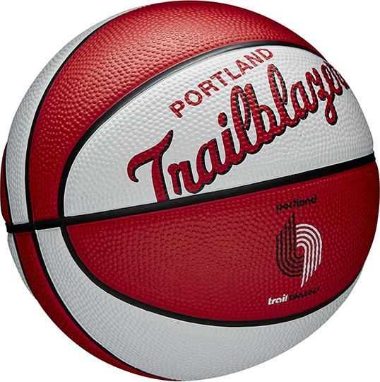 Actual product image Wilson Nba Team Retro Basketball Mini Por Blazers (3)