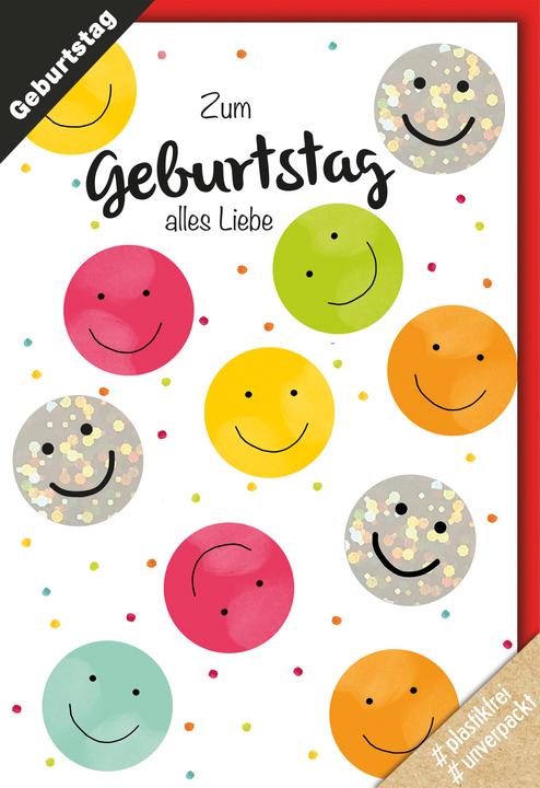 Produktbild Braun + Company Glückwunschkarte Geburtstag 11.5 x 17 cm, inkl. Couvert (1 Stk.)