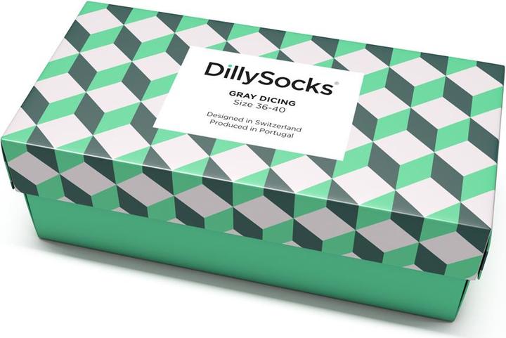 Actual product image DillySocks Gray Dicing (pack of 3)