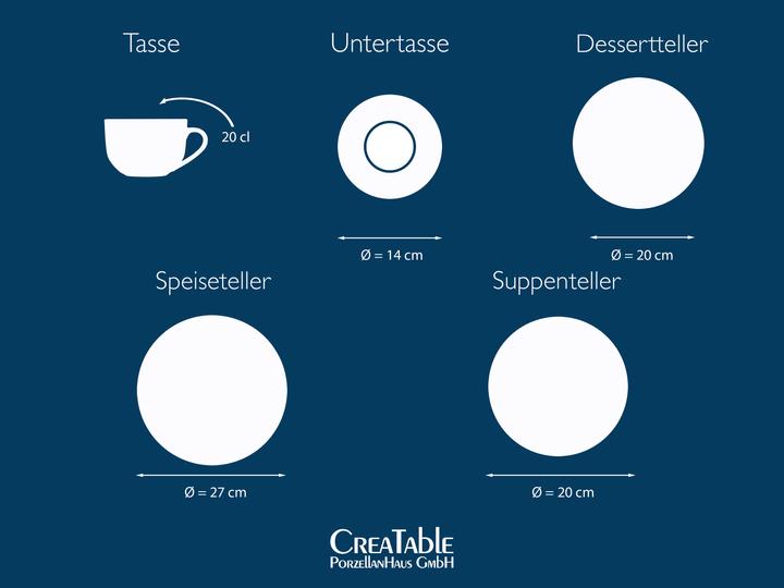 Produktbild CreaTable Luna (30 Stück)