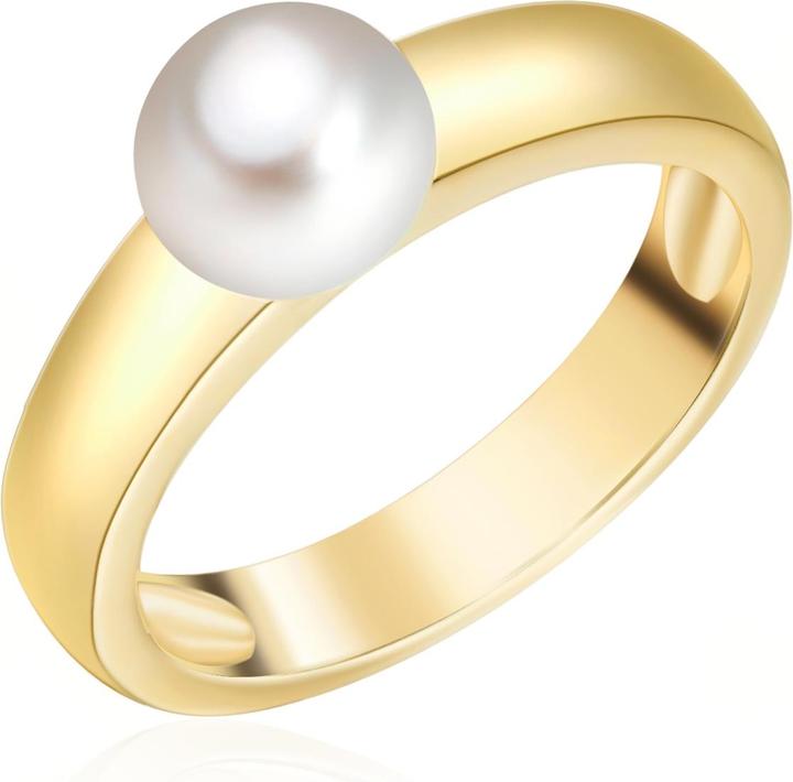 Valero Pearls Damen Sterling Silber Süsswasser-Zuchtperle gelbgold - 2194
