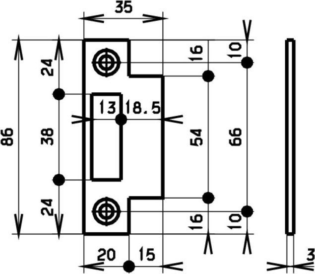 Produktbild MSL Lappenschliessbleche B-1501 (Schliessblech)