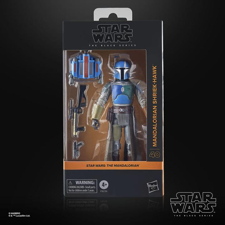 Actual product image Hasbro Star Wars: The Mandalorian Black Series figurine Mandalorian Shriek-Hawk