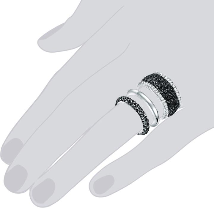 Actual product image Lulu & Jane Ladies metal alloy embellished with Swarovski® crystals silver - 29683 (56)