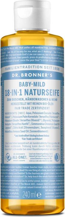 Dr. Bronner's 18-in-1 Baby Mild (Flüssigseife, 240 ml)