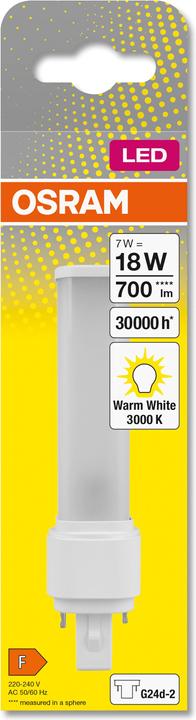 Actual product image Osram Dulux (G24d-2, 7 W, 700 lm, 10 x, F)