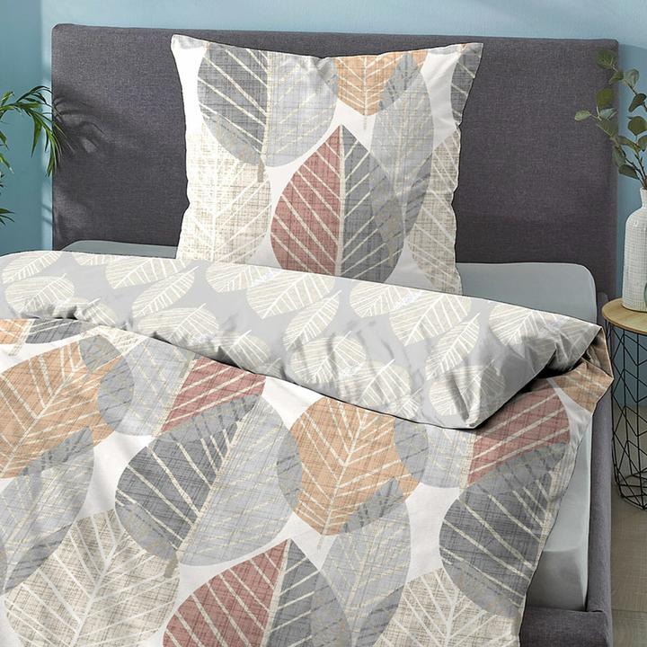 Produktbild Biberna Komfort Feinbiber Bettwäsche 4168-555 natur (Bettwäsche Set, 135 x 200 cm, 80 x 80 cm)