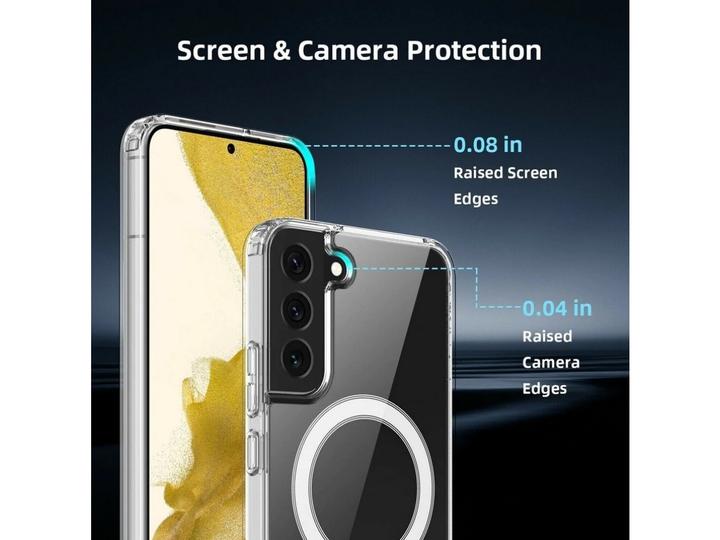 Actual product image Screenguard Magnetic Samsung Galaxy S22+ Clear Case MagSafe Cover (Samsung Galaxy S22+)