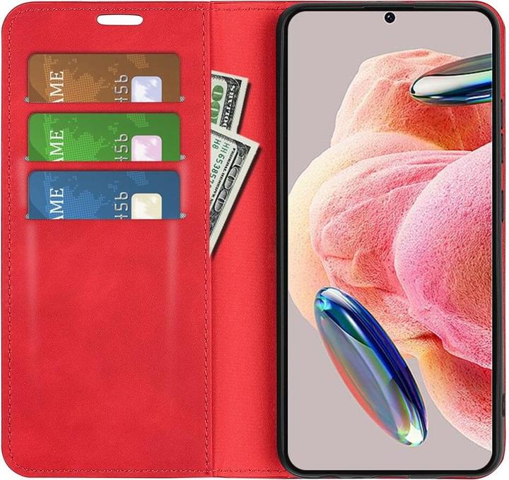 Produktbild Cover-Discount Xiaomi Redmi Note 12 4G - Stand Flip Case Hülle rot (Xiaomi Redmi Note 12)