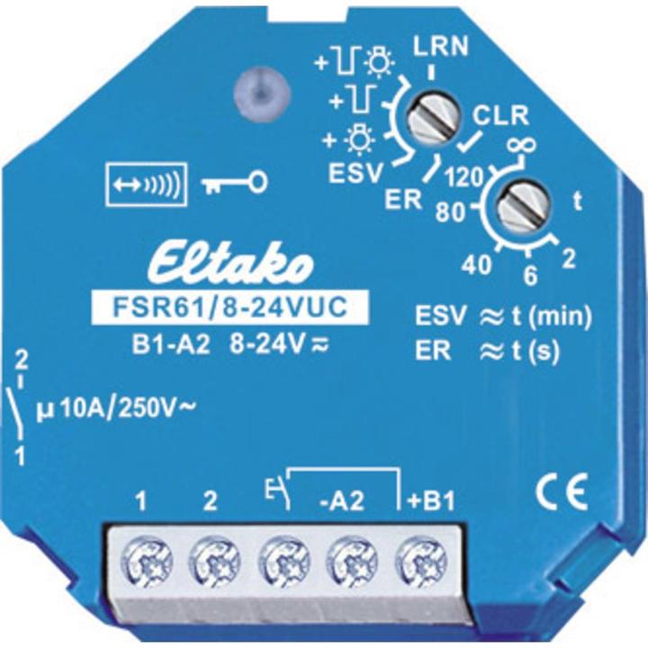 Actual product image Eltako FSR61/8-24V UC Wireless actuator, flush-mounted 1 NO contact 10A/250V AC (Switch actuator)