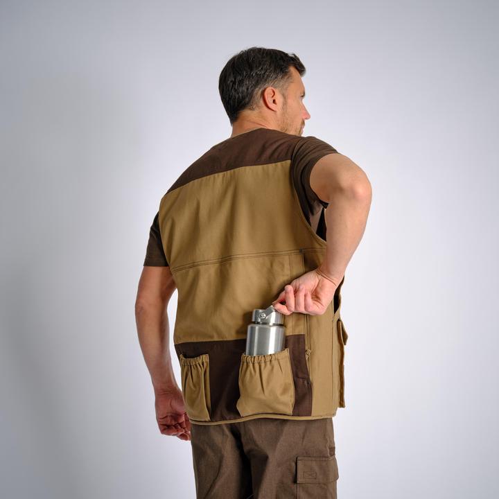 Produktbild Solognac Jagdweste 500 Renfort viele Taschen braun (3XL)