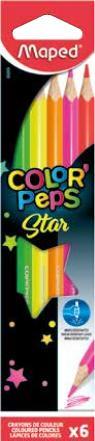 Actual product image Maped Color Peps (Orange, Yellow, Green, Blue, Pink, Red, 6 x)