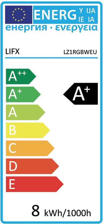 Energie-Label Lifx Z LED Extension Strip (RGB, 100 cm, Indoor)