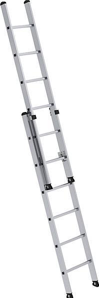 Produktbild Munk Sprossen-Schiebeleiter 2-teilig ohne Traverse 2x6 Sprossen (Anlegeleiter, 410 cm)