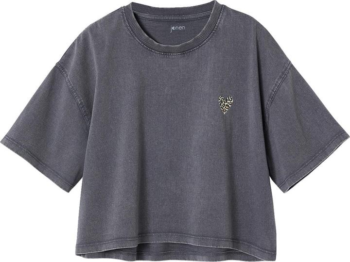 Jonen Mädchen Cropped-Shirt mit kurzen Ärmeln