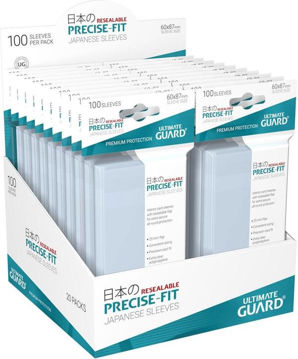 Actual product image Ultimate Guard UGD010312 - Precise-Fit 100 Sleeves Resealable Japanese Size, transparent