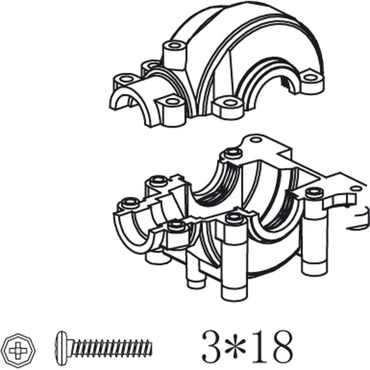 Actual product image Jamara Gearbox housing Vo-Mj-Ti-Ho-In-LQ-SR10