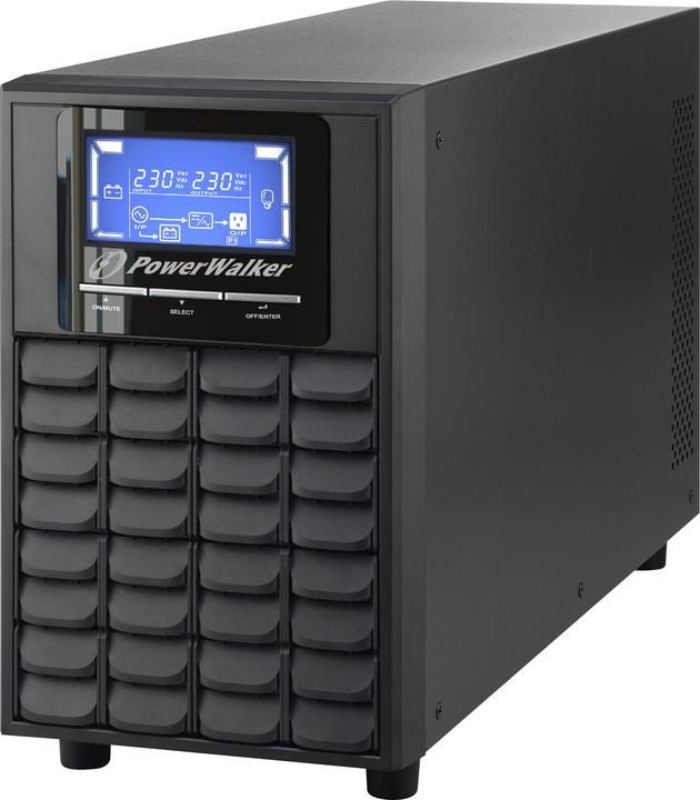 Actual product image Powerwalker VFI 2000 C LCD 2000VA 1600W online UPS tower double converter SNMP slot (2000 VA, 1600 W, Online double converter UPS)