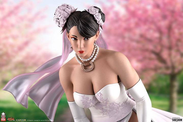 Actual product image PCS Street Fighter statuette 1/4 Wedding Chun-Li 39 cm