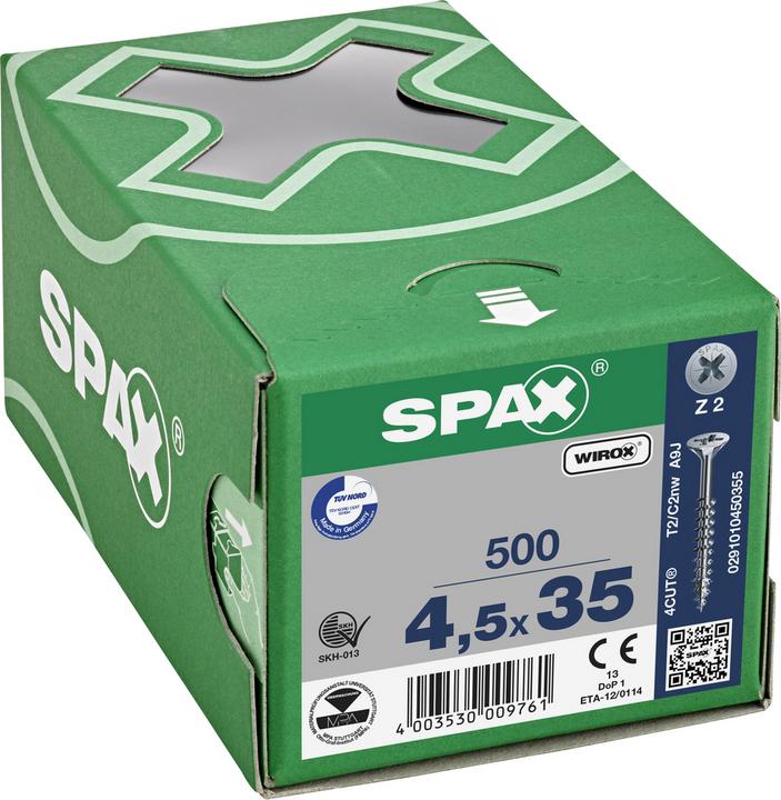 Actual product image Spax Chipboard screws (500 Screws per piece)