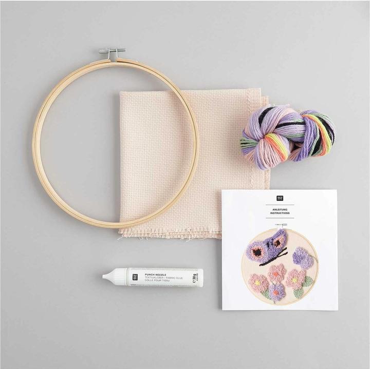 Produktbild Rico Design Punch Needle Packung, Schmetterling