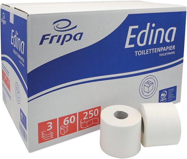 Actual product image Fripa Edina 3-ply toilet paper 60 rolls (60 x)