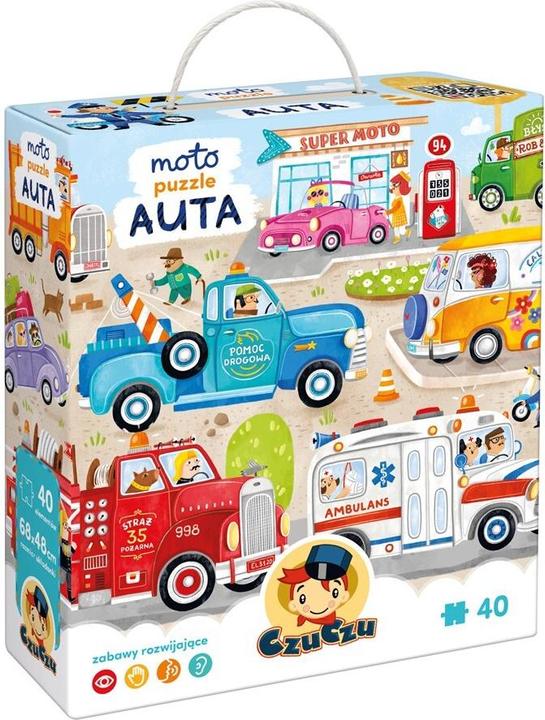 Produktbild Czuczu Moto puzzle Auta 40el 3+ (40 Teile)