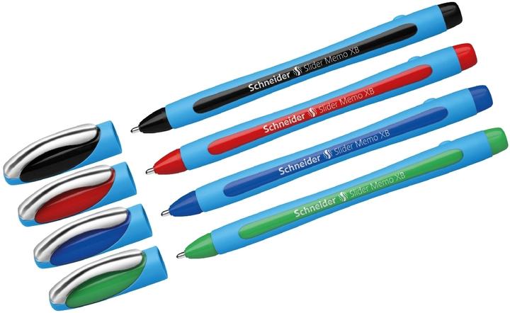 Produktbild Schneider Kugelschreiber Slider Memo XB (Grün, Schwarz, Rot, Blau, 1 x)