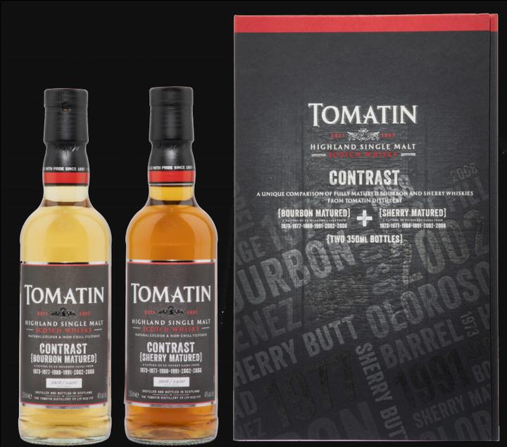 Actual product image Tomatin Contrast Limited Edition (Single Malt, Scotch whisky, 2 x 35 cl)