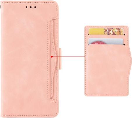 Produktbild Cover-Discount iPhone 13 Pro Max - Etui mit vielen Kartenfächer rosa (Apple iPhone 13 Pro Max)