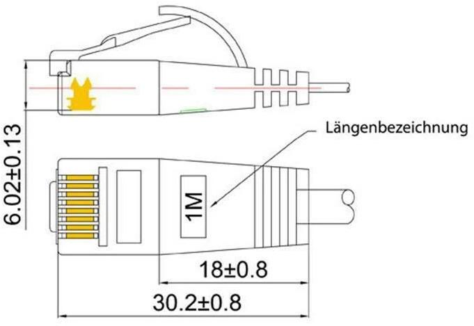 Actual product image Wirewin Network cable (UTP, CAT6, 0.50 m)
