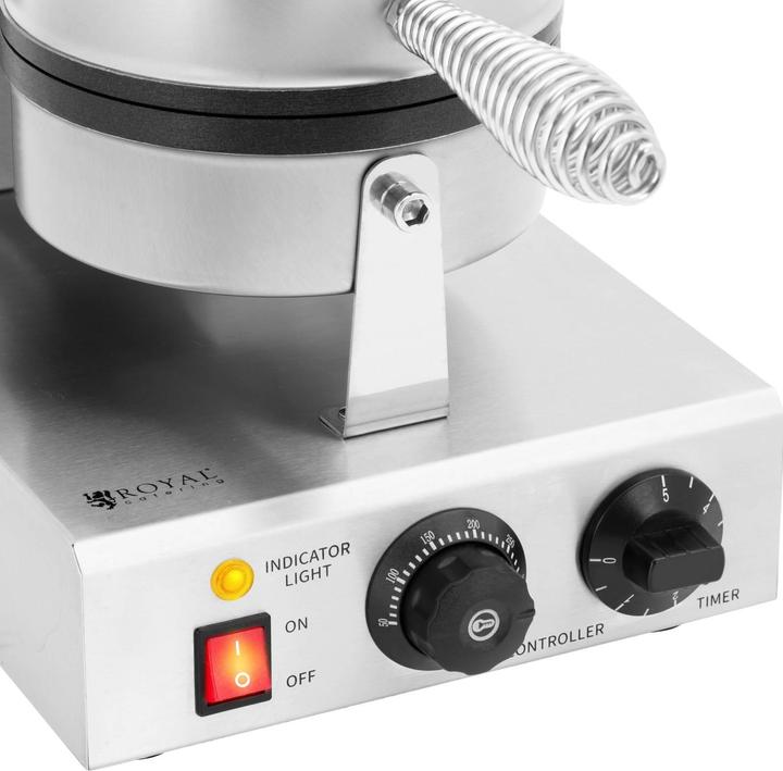 Produktbild Royal Catering Waffeleisen Waffelmaschine Wende-Waffelautomat herzförmig 1000 W 0 - 5 min Timer