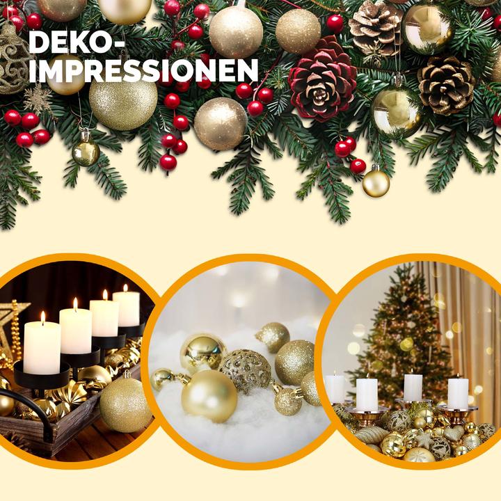 Image du produit Deuba Boules de sapin de Noël (100 -pièce)
