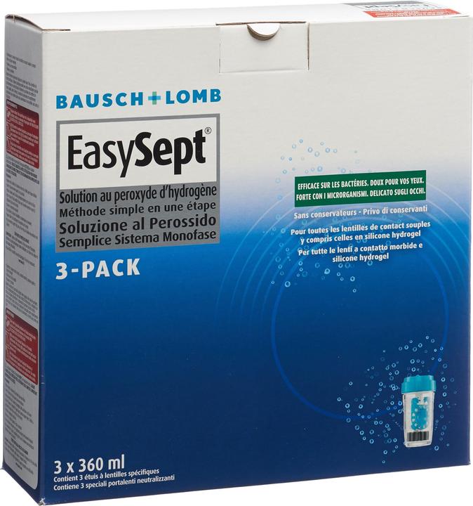 Produktbild Bausch + Lomb EasySept 3Pack (Peroxid-System, 1080 ml)
