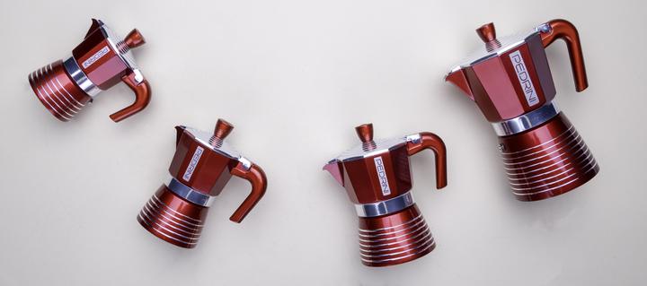 Produktbild Pedrini Infinity Passion - Espressokocher Aluminium in metallic Rot 6 Tassen (6 T.)