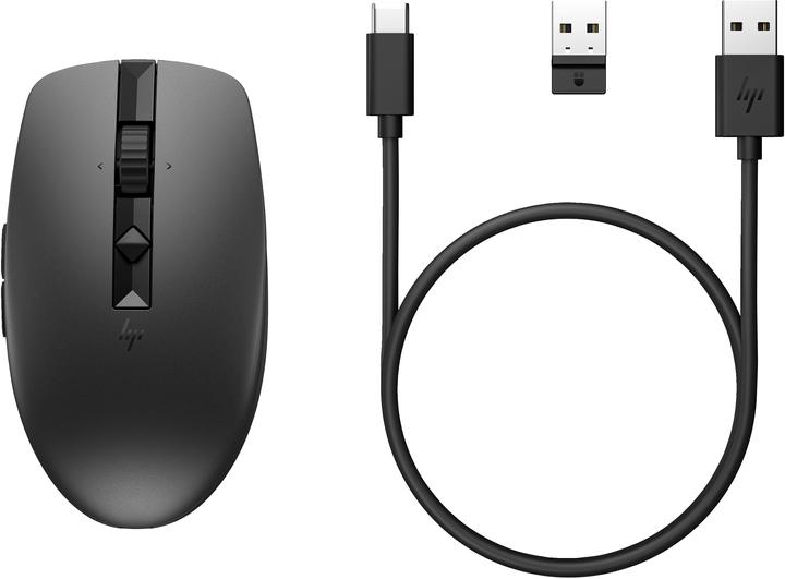 Actual product image HP 715 RECHBL Mult-Dvc Bluetooth Mouse (Wireless, Cable)