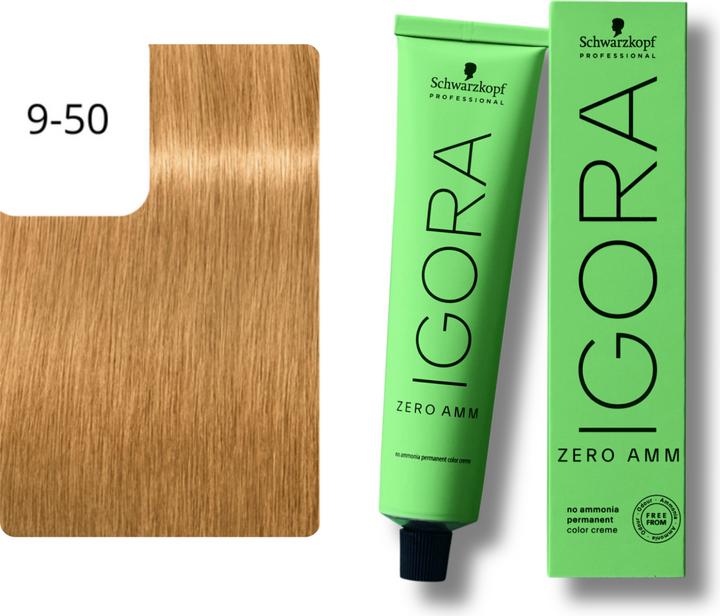 Immagine prodotto Schwarzkopf Igora Zero AMM - 9-50 Biondo Extra Chiaro Oro Naturale (9-50 Biondo Extra Chiaro Oro Naturale)