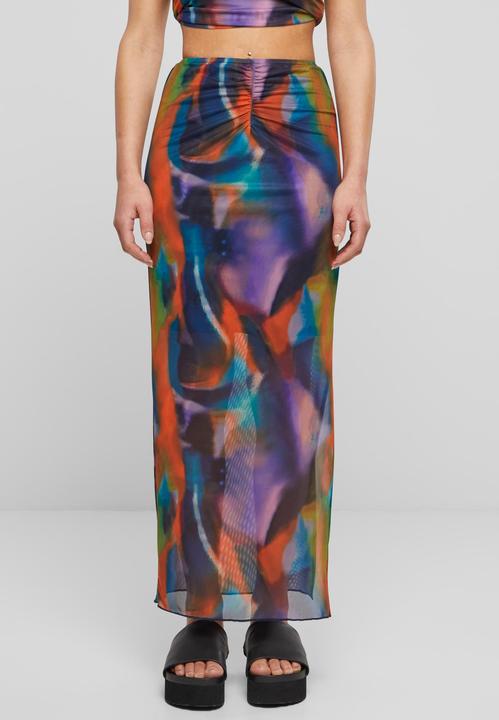 Produktbild Urban Classics Ladies AOP Mesh Tube Skirt - 159451 (XS)