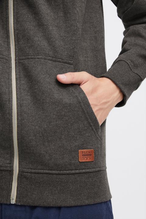 Actual product image Blend Hulker Teddy Men's Zip Up Sweater Zipper Jacket With Teddy Fleece With Hood With Teddy Fur Lin (XL)