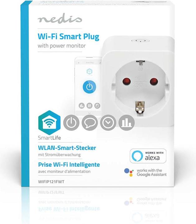 Image du produit Nedis Smartlife Smart Plug| WLAN| Power Meter| 3680 W| Type F CEE 7/3| -10