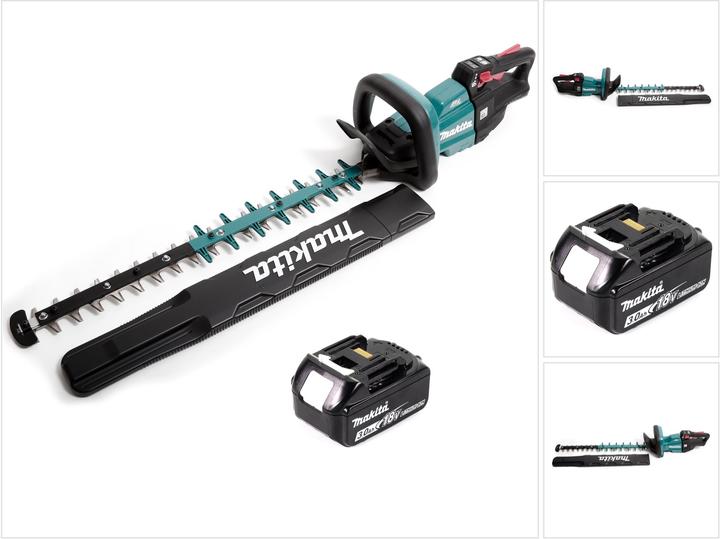 Actual product image Makita DUH 601 F1 Battery hedge trimmer 18V 60cm Brushless + 1x battery 3.0Ah - without charger (Rechargeable battery operated)
