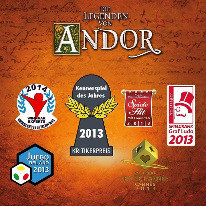 Actual product image Kosmos The Legends of Andor (German)