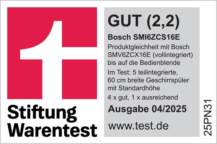 Actual product image Bosch Hausgeräte Serie 6, SMI6ZCS16E