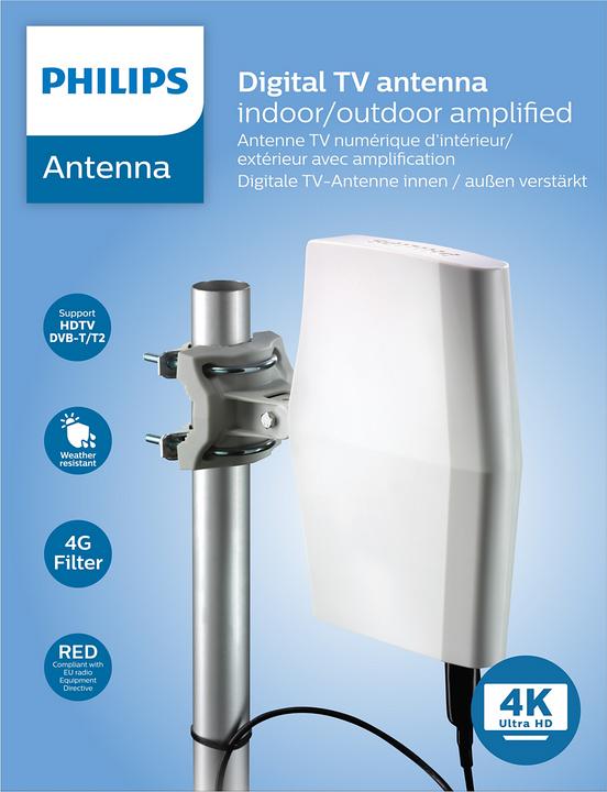 Immagine prodotto Philips Sdv8622/12 (Antenna a stilo, 40 dB, DVB-T / -T2)